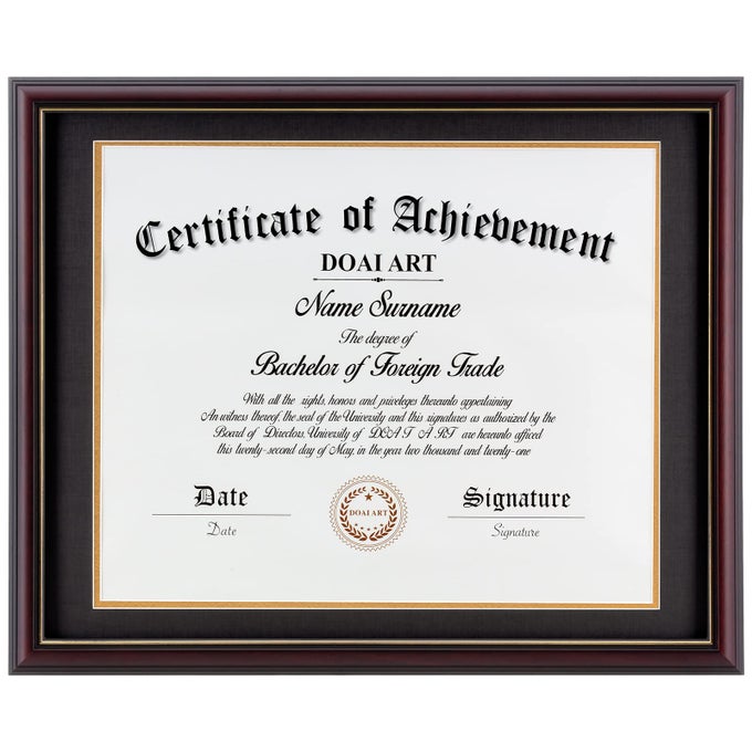 DIPLOMA FRAME 14 X 17 WITH MAT SOLID WOOD DISPLAY DOCUMENTCERTIFICATE 16X20 WITHOUT MAT AND PICTURE 17X14 WITH BLACK OVER GOLD MAT WALL HANGERSNEW ZEALAND CYPRESSHD GLASSMAHOGANY