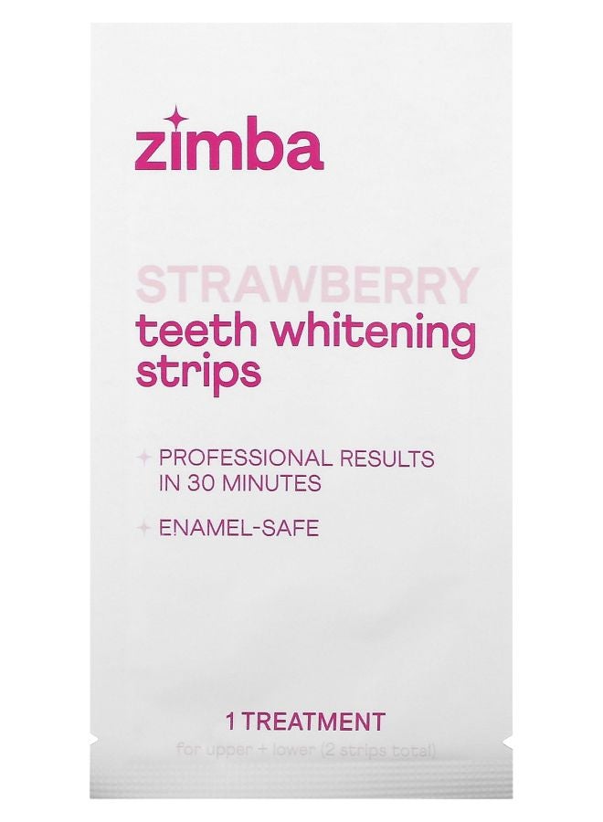 Teeth Whitening Strips Strawberry 14 Treatments