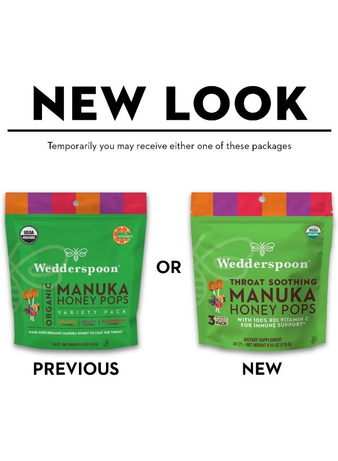 Wedderspoon Organic Manuka Honey Pops - Variety Pack - Image 2