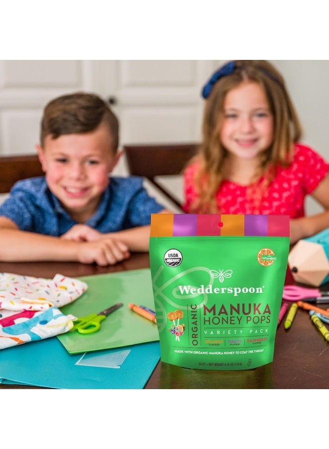 Wedderspoon Organic Manuka Honey Pops - Variety Pack - Image 5