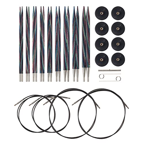 KnitPicks Knit Picks Options Square Wood Interchangeable Knitting Needle Set - US 4-11 (Foursquare) - Image 1