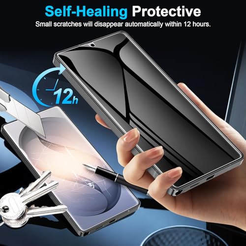 LYWHL 2 Pack for Samsung Galaxy S26 Ultra Privacy Screen Protector [Like Original Fingerprint Unlock], Anti-Spy Private S26 Ultra Film [Not Glass], Case Friendly, Scratch-Resistant, Sensitive Touch - Image 4