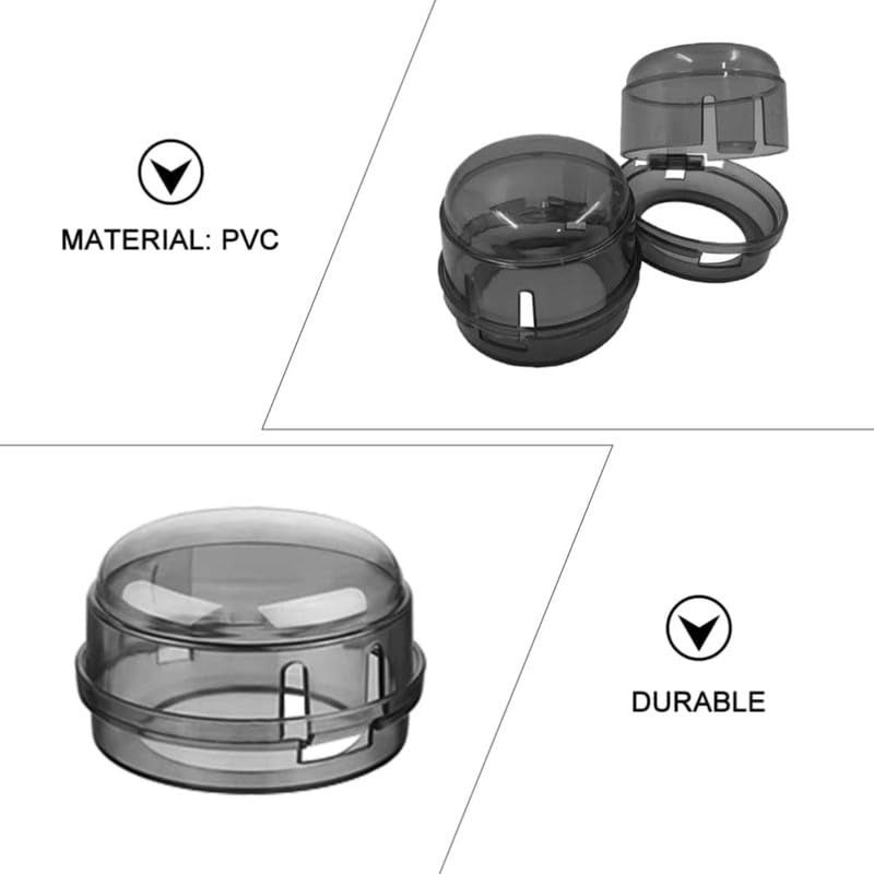 Bukela 4 Pcs Stove Knob Safety Covers with Heat Resistance Childproof Gas Stove Knob Protector for and Pets Universal Oven Knob Locks for Kitchen Safety Black - Image 5
