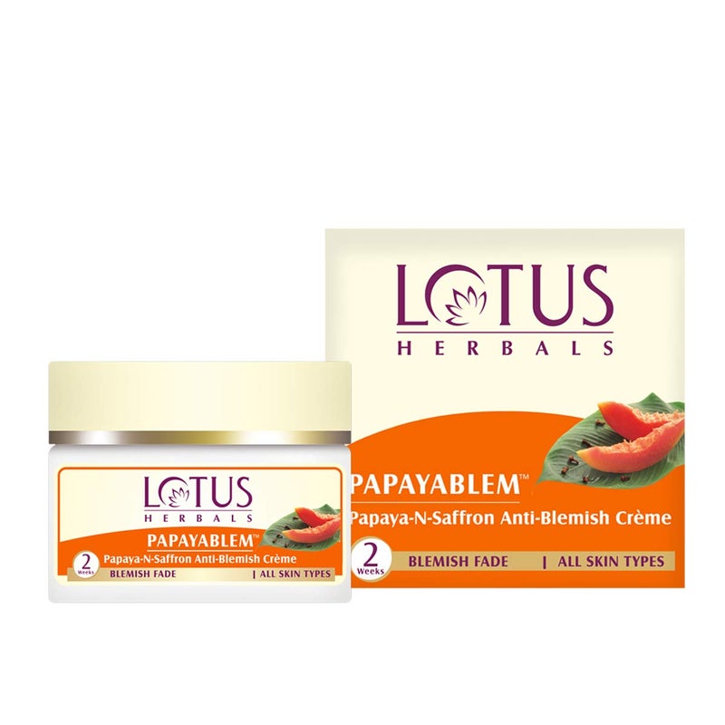 LOTUS HERBALS Lotus Herbals Papayablem PapayanSaffron AntiBlemish Cream 250g  - Image 1