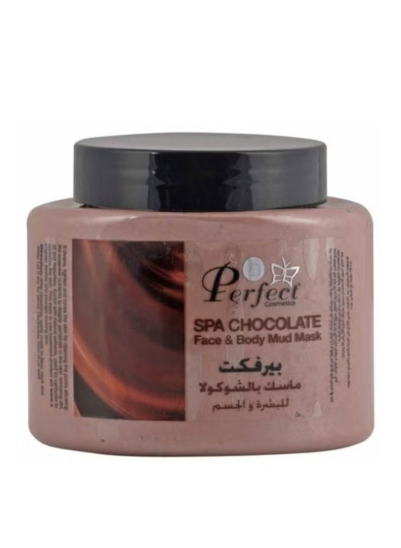 برفكت قناع طين الوجه والجسم بنكهة الشوكولاتة  ٥٠٠ مل  بالإضافة إلى برفكت  مقشر الوجه  بخلاصة الخوخ ٥٠٠ مل - Image 2