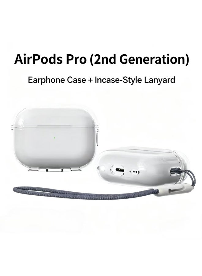 Woven Lanyard for AirPods Pro 2 Case, Anti-Loss Nylon Wrist Strap with Adjustable Clip-Lock - Image 3