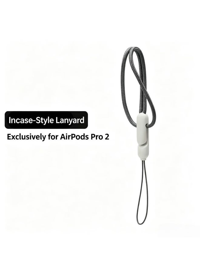 Woven Lanyard for AirPods Pro 2 Case, Anti-Loss Nylon Wrist Strap with Adjustable Clip-Lock - Image 2