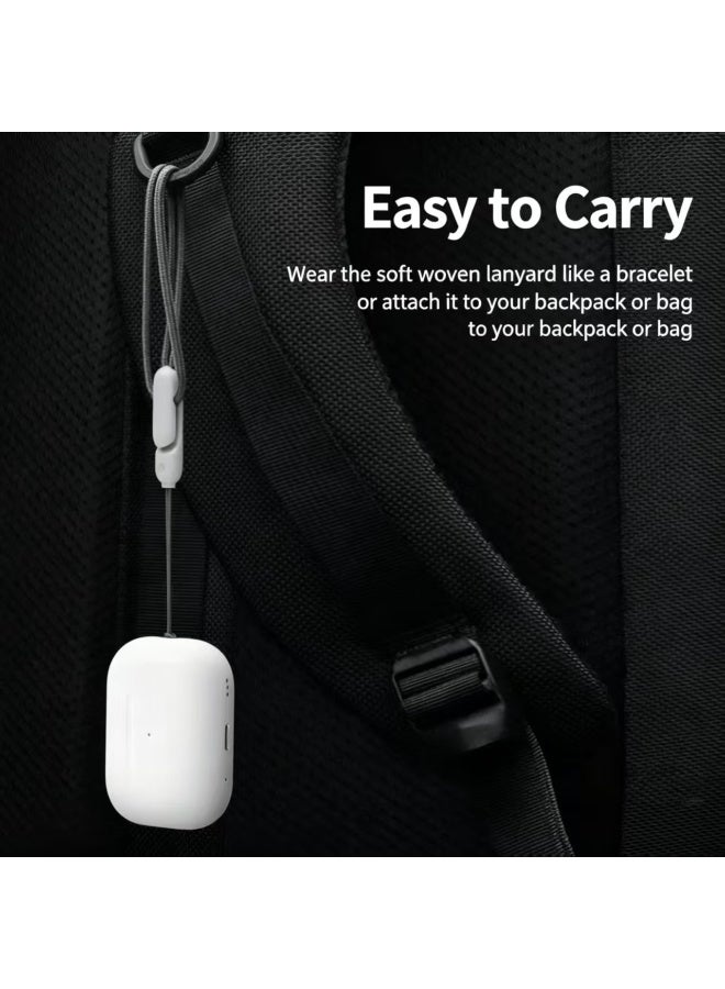 Woven Lanyard for AirPods Pro 2 Case, Anti-Loss Nylon Wrist Strap with Adjustable Clip-Lock - Image 5