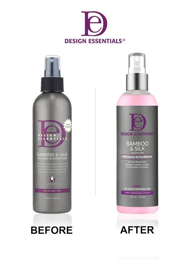 Design Essentials Bamboo & Silk Hco Leavein Conditioner For Thermal Protection And Strength 8 Fl Oz.  - Image 4