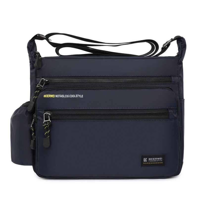 New Men'S Shoulder Multi-Layer Large Capacity Messenger Bag Fashion Versatile Convenient Travel Waterproof Backpack