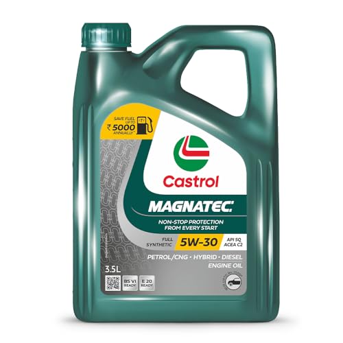 Castrol MAGNATEC 3416662 Stop-Start 5W-30 Full Synthetic Engine Oil for Petrol, Diesel and CNG Cars (3.5L) - Image 1