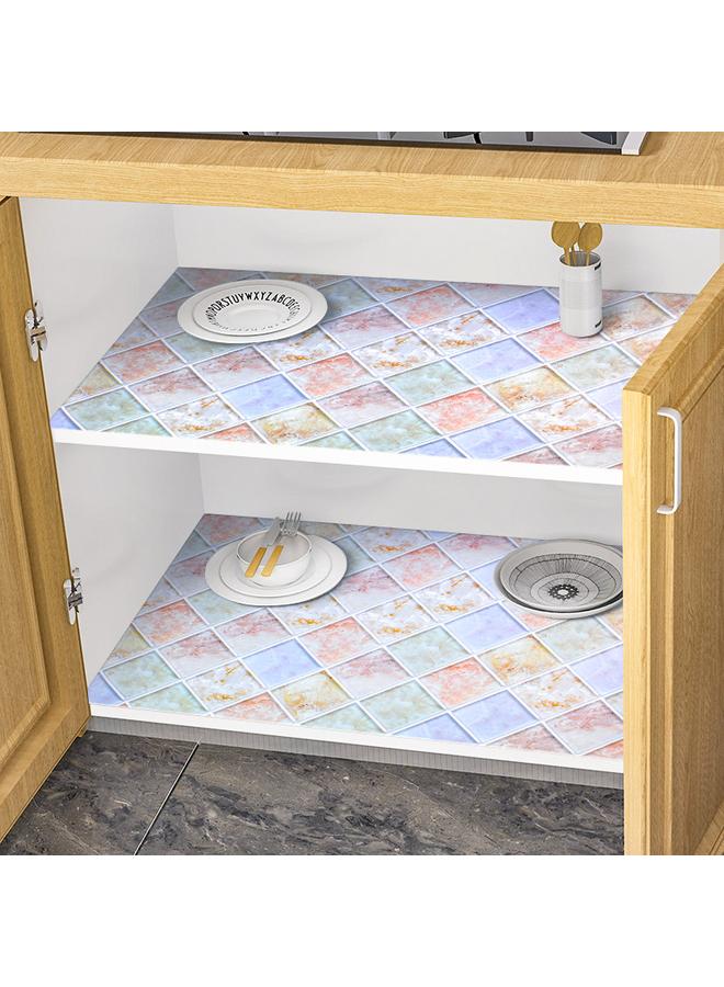 Bluejw Cabinet Moisture-proof Pad Kitchen Sticker Self-adhesive PVC Environmentally Friendly Oil-proof Moisture-proof Drawer Shoe Cabinet Pad Laying Film Dust-proof Pad Paper - Image 1