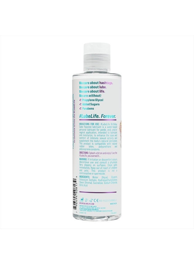 Lube Life Water-Based Birthday Cake Flavored Lubricant, Personal Lube for Men, Women and Couples, Made Without Added Sugar, 8 Fl Oz  - Image 2