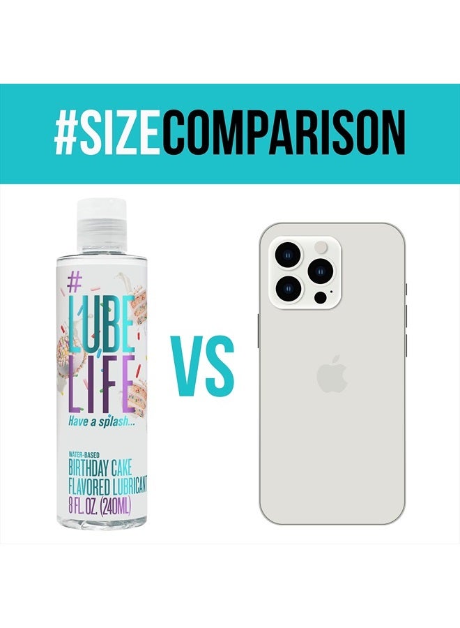 Lube Life Water-Based Birthday Cake Flavored Lubricant, Personal Lube for Men, Women and Couples, Made Without Added Sugar, 8 Fl Oz  - Image 4