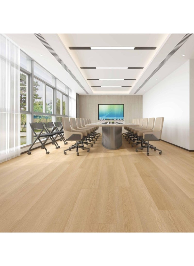 Generic - Stone Plastic Composite tile (SPC flooring)- Easy Click and Lock System- German Technology - 5.5 mm thickness | 10 Years Warranty | 10 planks in a box (Classic Oak) - Image 1