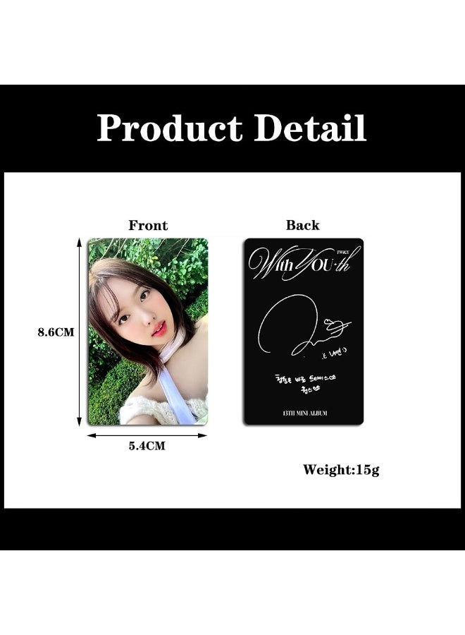 NIBEMINENT 9 Pcs Kpop TWICE With YOU-th Lomo Cards Card For Fans Collection Gifts - Image 2