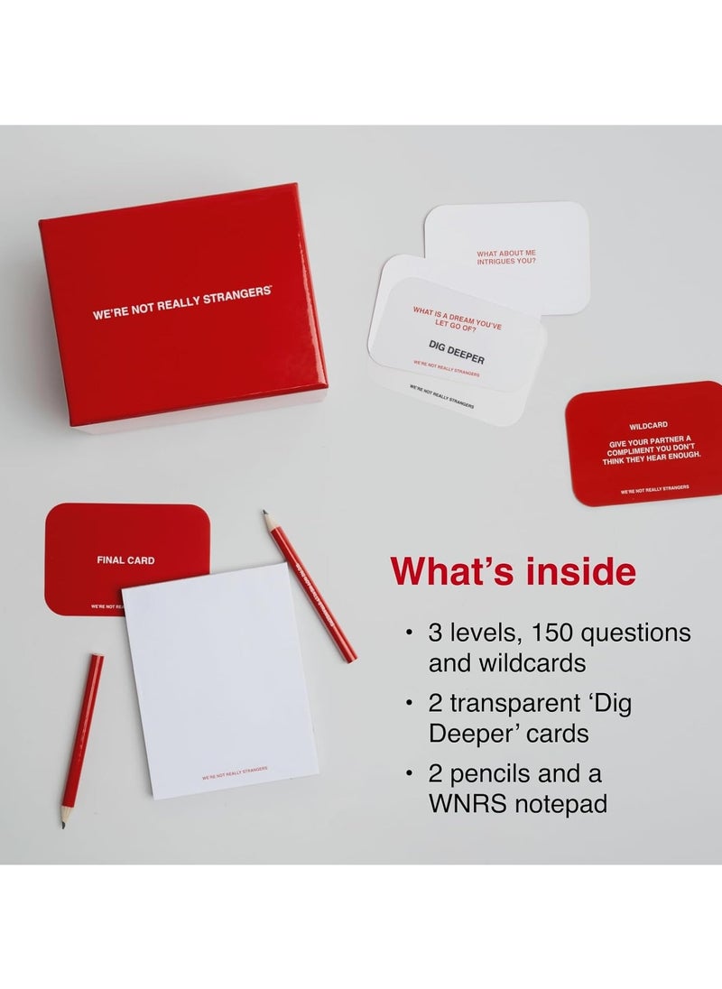 Zashe WE'RE NOT REALLY STRANGERS Card Game – 150 Conversation Cards for Adults, Teens, Couples, and Strangers  - Image 2