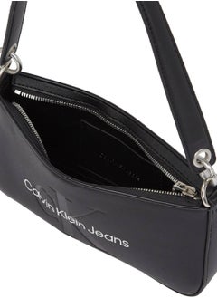 Calvin Klein Jeans Women's Sculpted Shoulder Bag - Faux Leather, Black  - Image 3