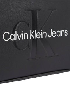 Calvin Klein Jeans Women's Sculpted Shoulder Bag - Faux Leather, Black  - Image 5