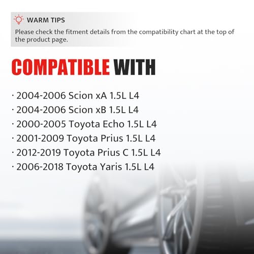 NPAUTO استبدال حزم ملف الإشعال لسيارات تويوتا بريوس C يارس إيكو 1.5 L4، سايون xB xA، 2001 2002 2003 2004 2005 2006 2007 2008 2009 2010 2011 2012 2013 2014 2015 2016 2017 2018، UF316، مجموعة من 4 - Image 3