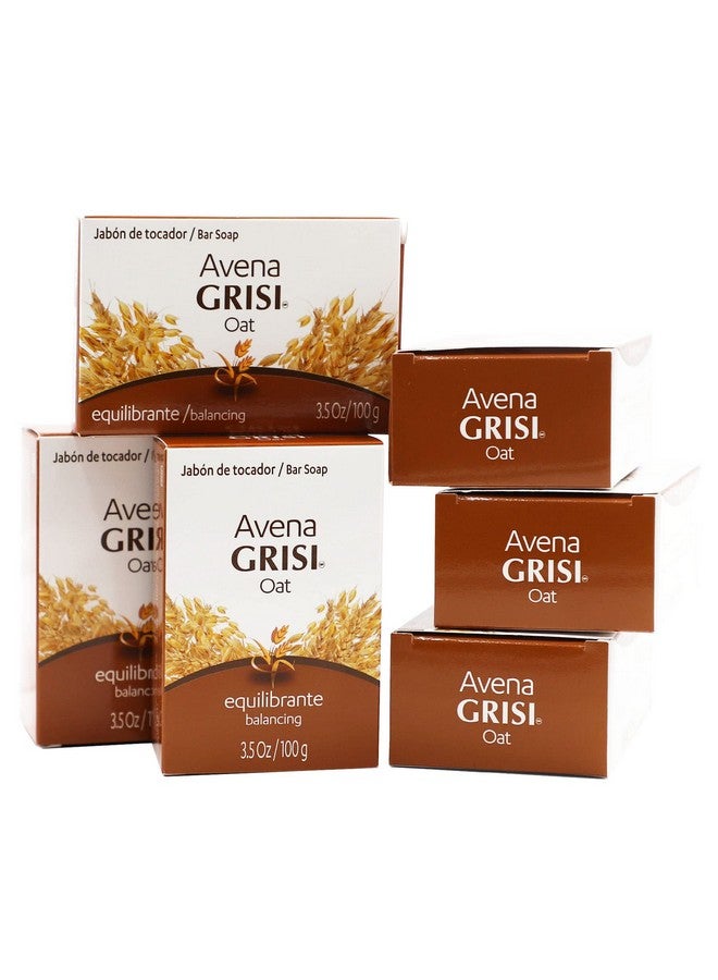 Grisi Oat Soap Cleansing Balancing Soap with Natural Oat Assists in Balancing your Skin and Moisturizing it Delicate, 6-Pack of 3.5 Oz Each Soap, 6 Soaps - Image 1
