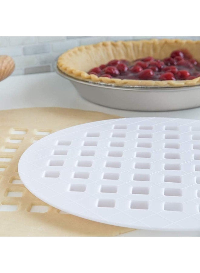 Fox Run Fox Run Lattice Pie Top Cutter, Plastic, White 9.75 x 9.75 x 0.25 inches - Image 2