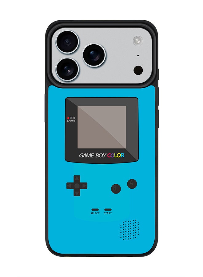Stylizedd iPhone 17 Pro Max Case, [Compatible with MagSafe] Slim Magnetic cover Phone Case iPhone 17 Pro Max -Gameboy Color - Blue - Image 1