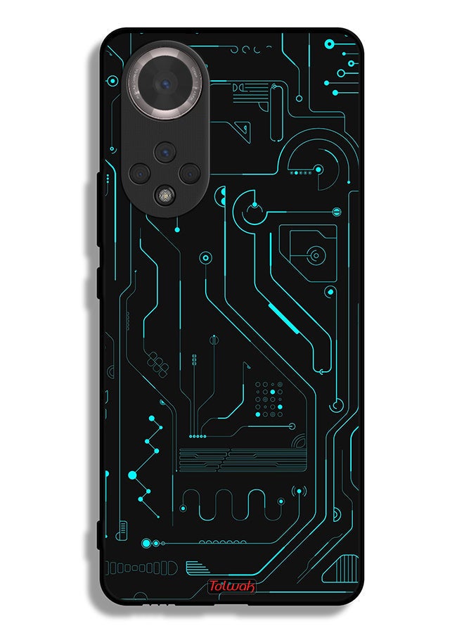 Tolwak Honor 50 Protective Case Cover Digital Art Circuits Minimalism Multiple Display - Image 2