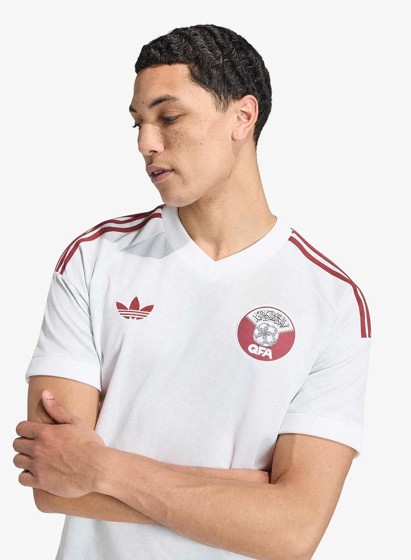 Adidas WHITE Qatar Away Jersey for Men | Best Price UAE