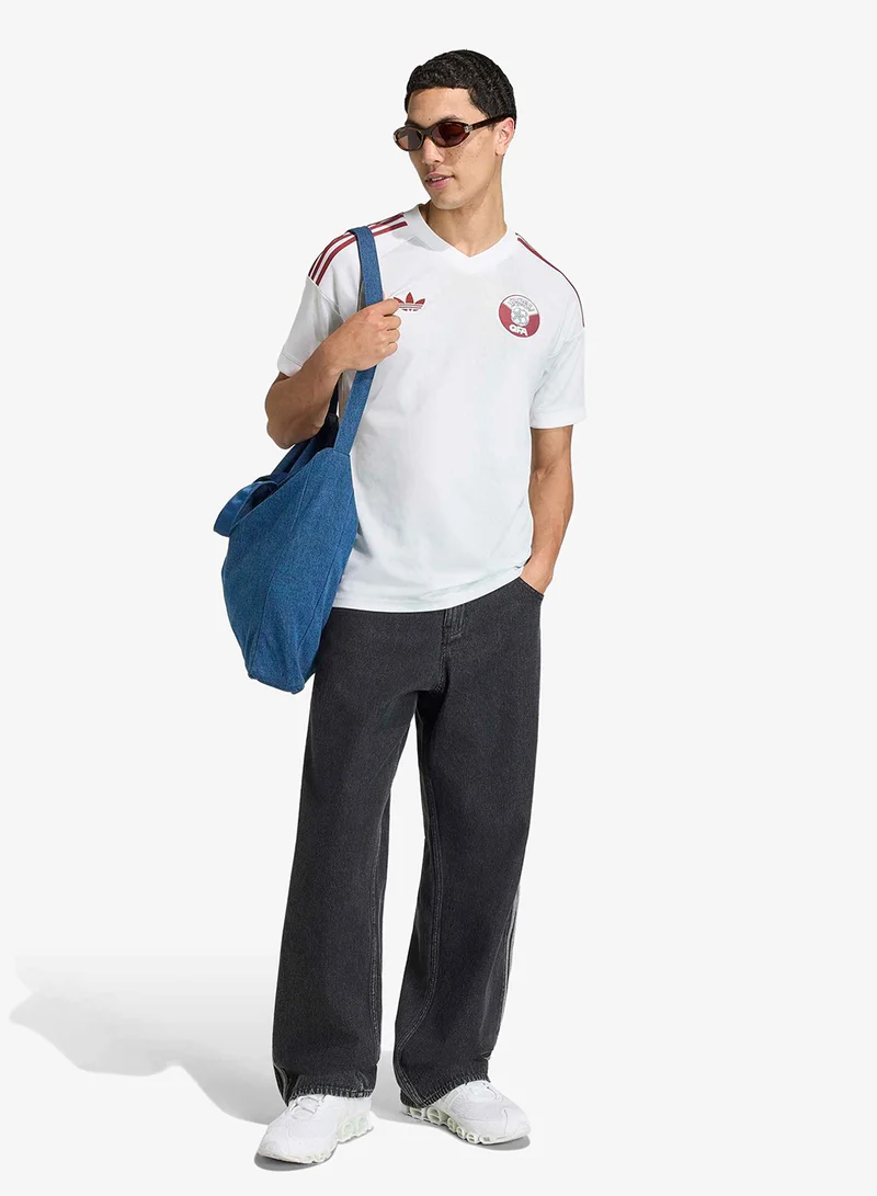 Adidas WHITE Qatar Away Jersey for Men | Best Price UAE
