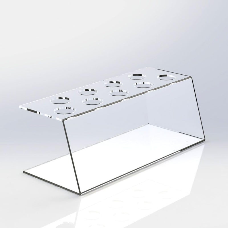 ARS  Elegant Clear Acrylic Display Stand for Events Clear Food-Grade Acrylic Ice Cream Cone Holder with Handles - Durable & Elegant Display Stand for Ice Cream Cones, Desserts, and Treats - Image 2