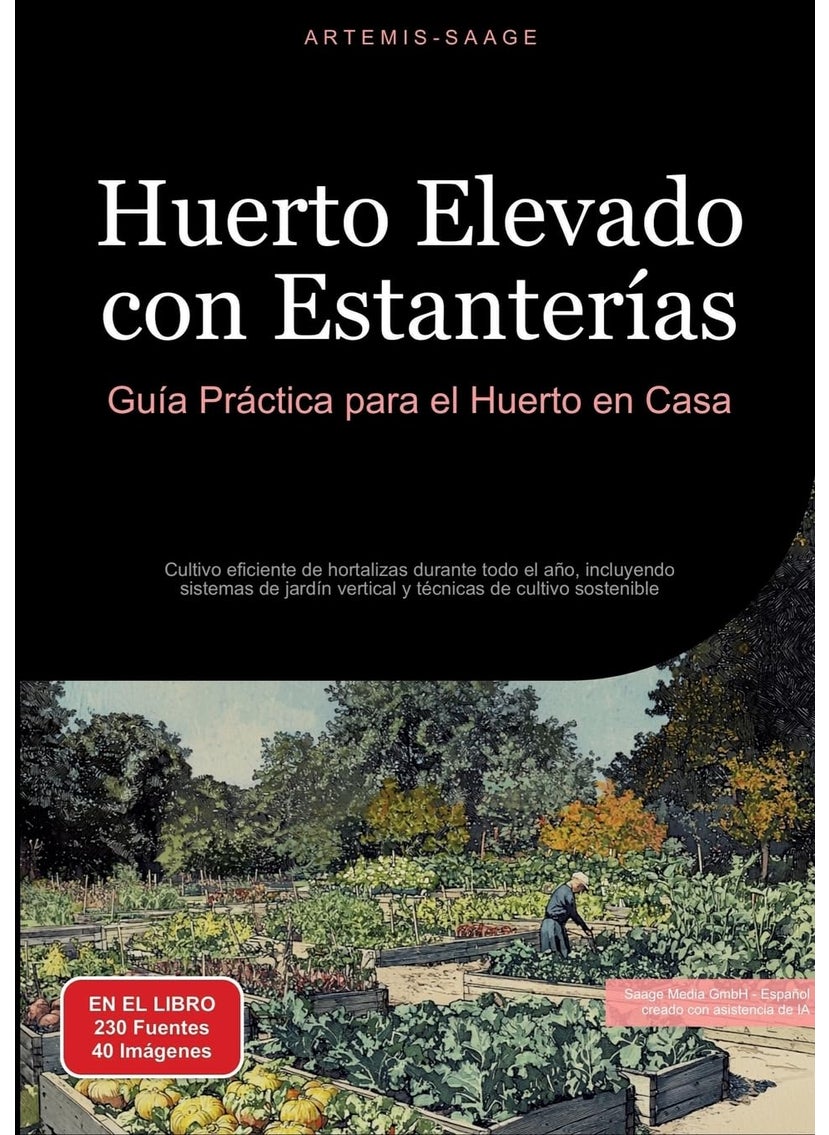 Huerto Elevado con Estanterías: Guía Práctica para el Huerto en Casa: Cultivo eficiente de hortalizas durante todo el año, incluyendo sistemas de jardín vertical y técnicas de cultivo sostenible 