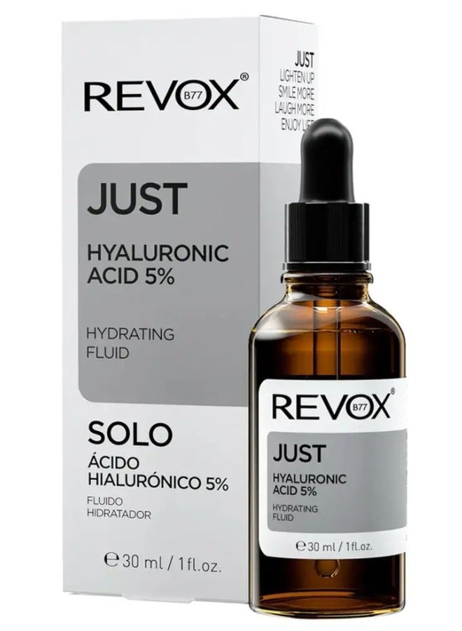 JUST Hyaluronic Acid 5% Hydrating Fluid - 30ml