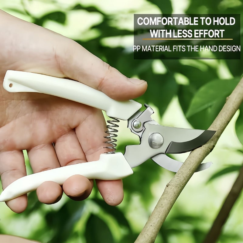 Stainless Steel Garden Pruning Scissors 3 Pack Professional Hand Shears - Image 3