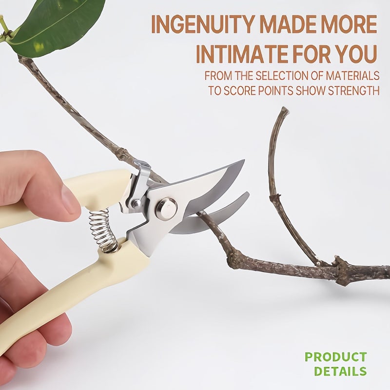 Stainless Steel Garden Pruning Scissors 3 Pack Professional Hand Shears - Image 5
