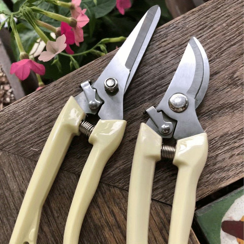 Stainless Steel Garden Pruning Scissors 3 Pack Professional Hand Shears - Image 1