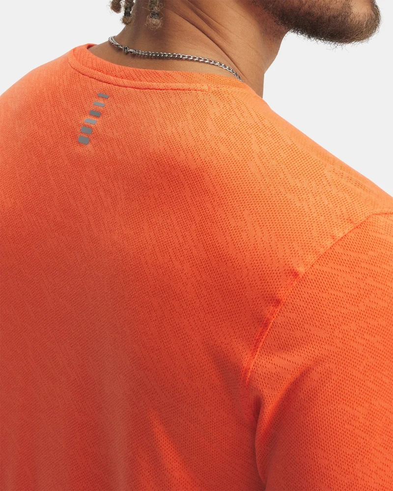 UNDER ARMOUR Orange Men's Launch Camo Running T-Shirt for Men | Best Price UAE