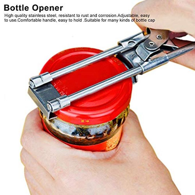 TOPINCN Jar Opener Adjustable Stainless Steel Can Openers Manual Bottle Lids Off Cover Remover Tin Easily Opens - Image 3