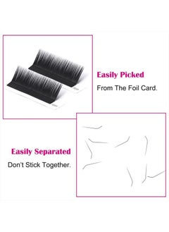 FADLASH Eyelash Extensions L Curl 0.10 Mix Tray 8-14mm Classic Lash Extensions Individual Lashes Silk Eyelash Extension Supplies (0.10-L, 8-14mm Mixed)  - Image 5