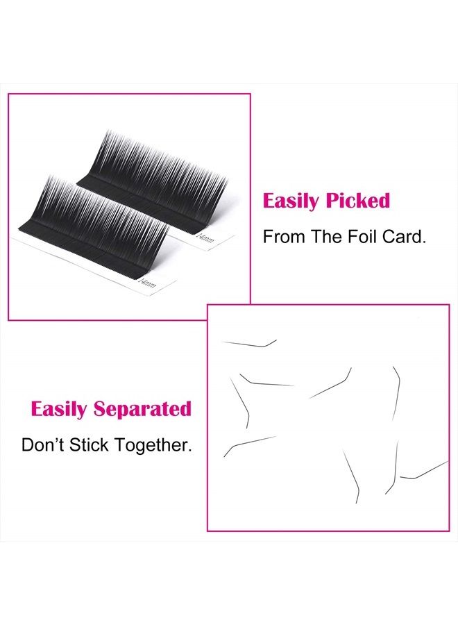 FADLASH Eyelash Extensions L Curl 0.10 Mix Tray 8-14mm Classic Lash Extensions Individual Lashes Silk Eyelash Extension Supplies (0.10-L, 8-14mm Mixed) - Image 5