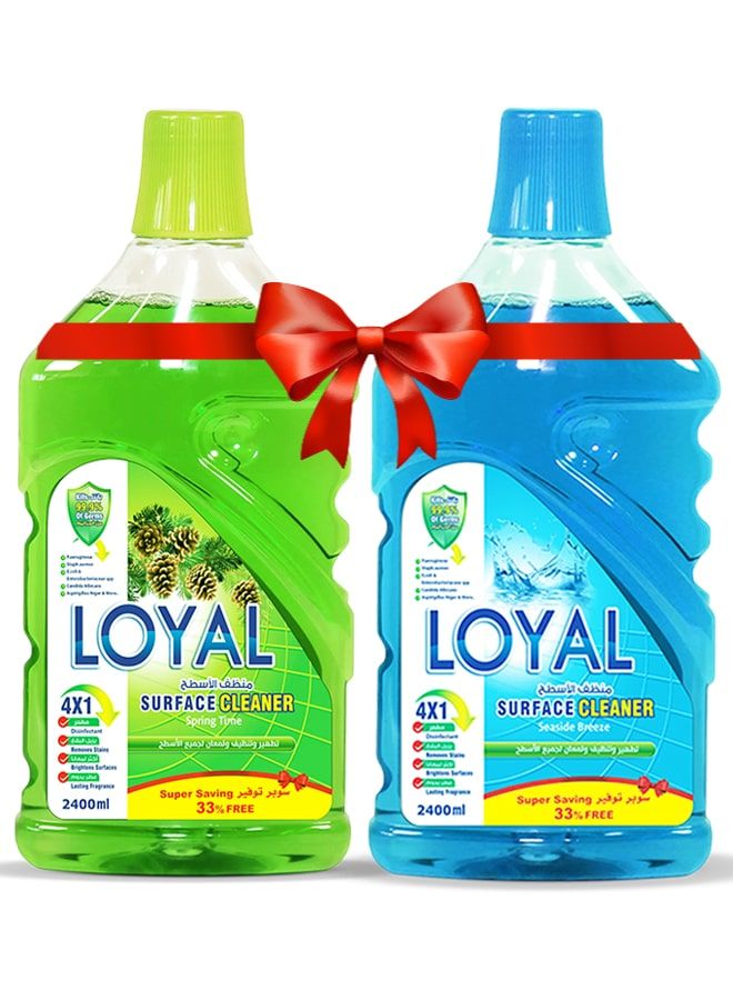 لويال منظف ​​أسطح ٢ × ٢٤٠٠ مل برائحة الربيع ونسيم البحر