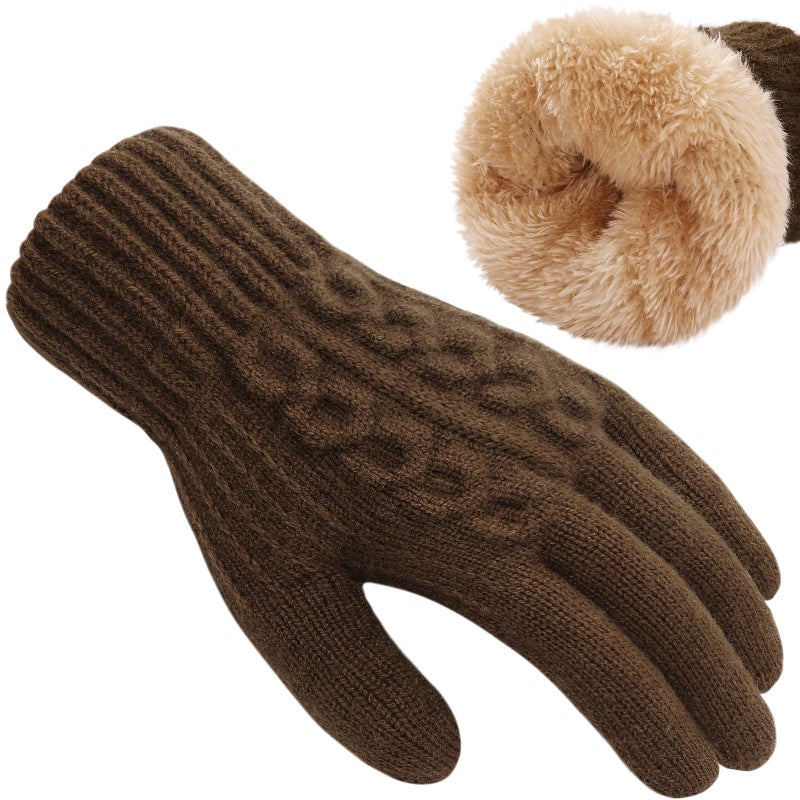 Tavaleu Womens Winter Gloves - Touch Screen Gloves with Thermal Dual-Layer Lining, Warm Fleece gloves for Cold Weather - Image 1