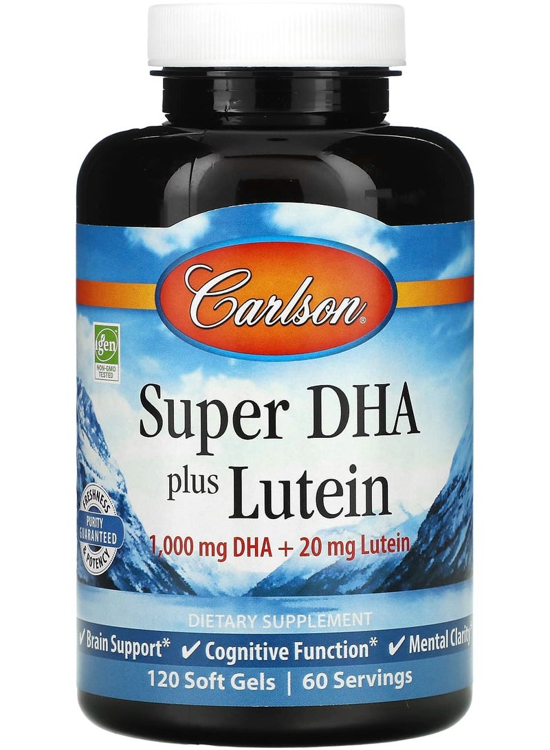 Super DHA Plus Lutein, 120 Soft Gels