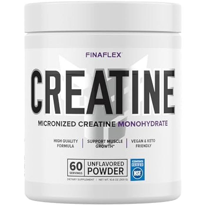 FINAFLEX Pure CREATINE, Unflavored - 10.6 oz - Promotes Muscular Strength, Size & Performance - 100% Pure, Micronized Creatine Monohydrate - NSF Certified - 60 Servings - Image 1