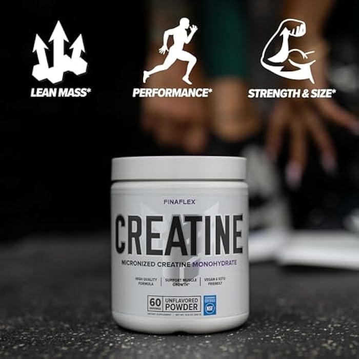 FINAFLEX Pure CREATINE, Unflavored - 10.6 oz - Promotes Muscular Strength, Size & Performance - 100% Pure, Micronized Creatine Monohydrate - NSF Certified - 60 Servings - Image 5