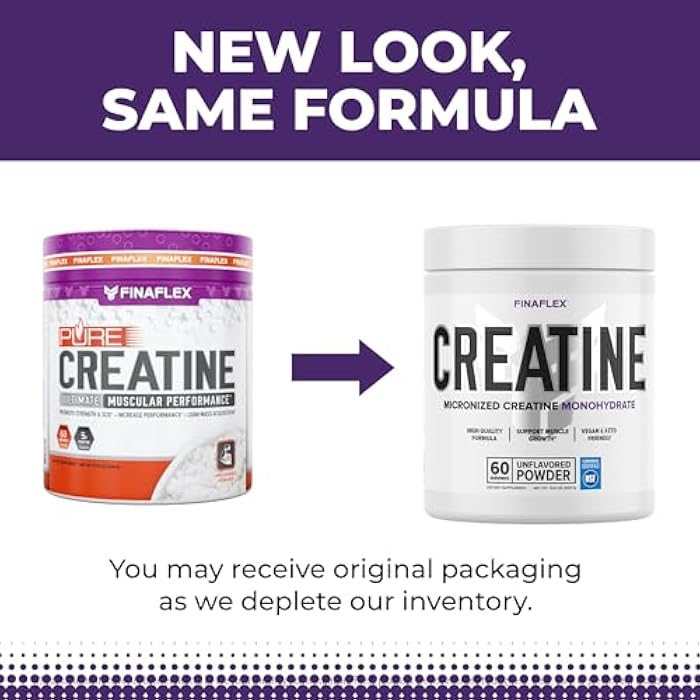 FINAFLEX Pure CREATINE, Unflavored - 10.6 oz - Promotes Muscular Strength, Size & Performance - 100% Pure, Micronized Creatine Monohydrate - NSF Certified - 60 Servings - Image 3