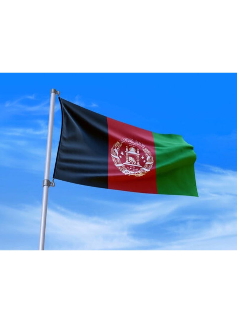 Vitacelli AFGHANISTAN  Flag National Day Durable Long Lasting For Outdoor And Indoor Use For Building Home And Car Decoration 150X90CM - Image 1