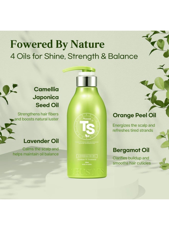 Premium Nature Premium TS Treatment (16.9 Fl Oz) | Therapy Treatment for Dry, Damaged hair and Scalp| Phytoncide Scent with Essential Oil & Biotin & Natural Ingredients | Sulfate Free | Men & Women (All Hair Types) - Image 1