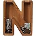 ladenk 12 Inch Extra Large Wooden Kids Letter Piggy Bank Piggy Bank for Boys Girls Initial N Bank Alphabet Money Bank for Birthday - Image 2