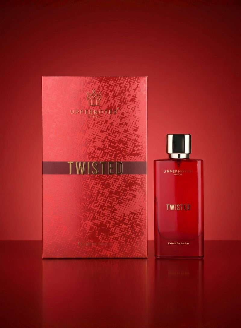 UpperNotes Twisted Extrait De Parfum Unisex 80ml | Raspberry Caramel Jasmine Patchouli Gourmand | Sweet Long Lasting Luxury Fragrance UAE - Image 4